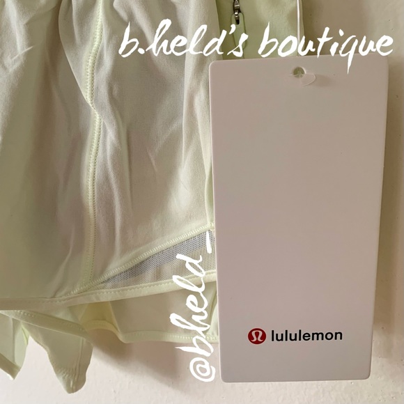 lululemon Hotty Hot Low-Rise Lined Short 2.5" in Elixir Yellow Green Sz0 New NWT - Picture 4 of 13